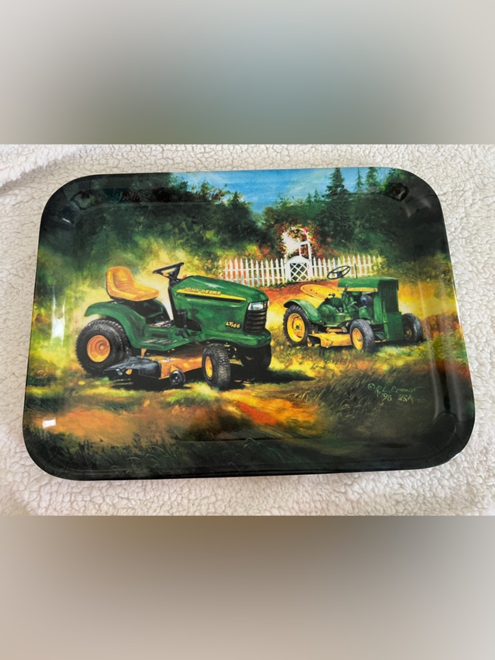 John Deere serving tray RL Crouse 1998 USA, excellent condition